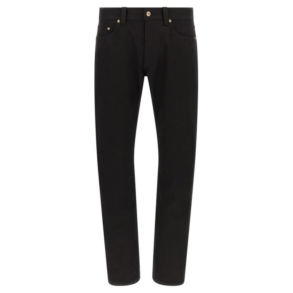 Versace Men Medusa Embroidery Jeans